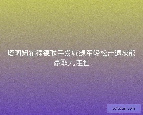 塔图姆霍福德联手发威绿军轻松击退灰熊豪取九连胜